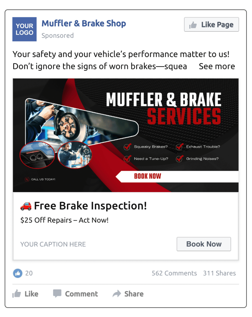 Muffler & Brake Shop - Ad