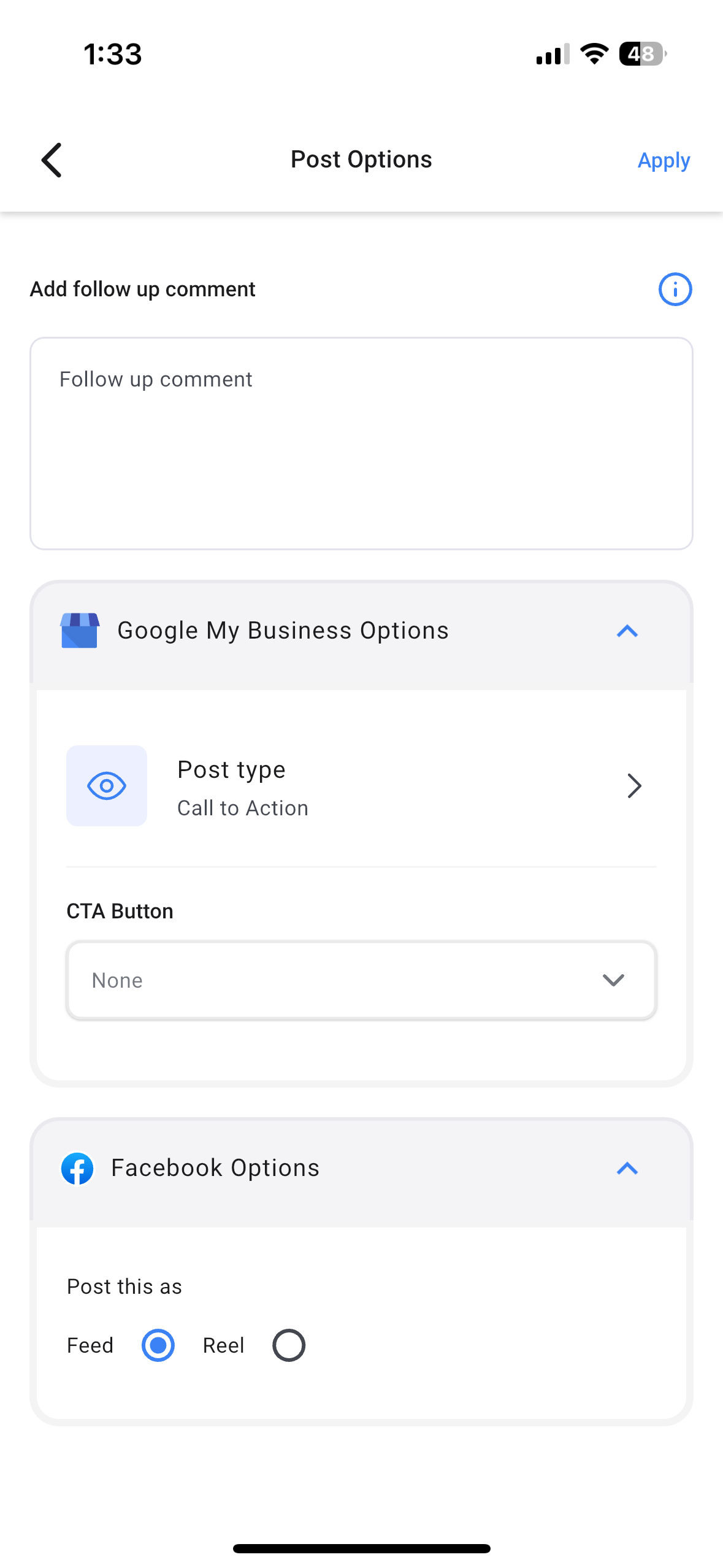 create-customise post