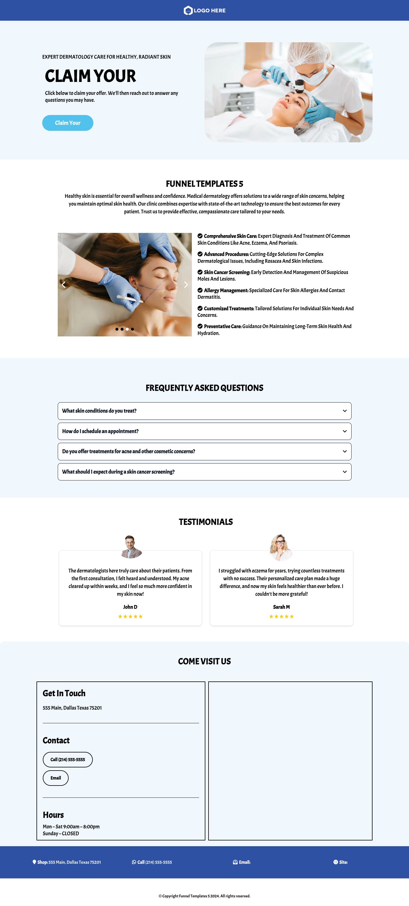 Dermatology - Funnel