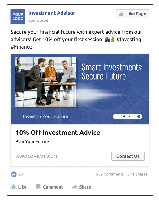 Investment Advisor - Ads