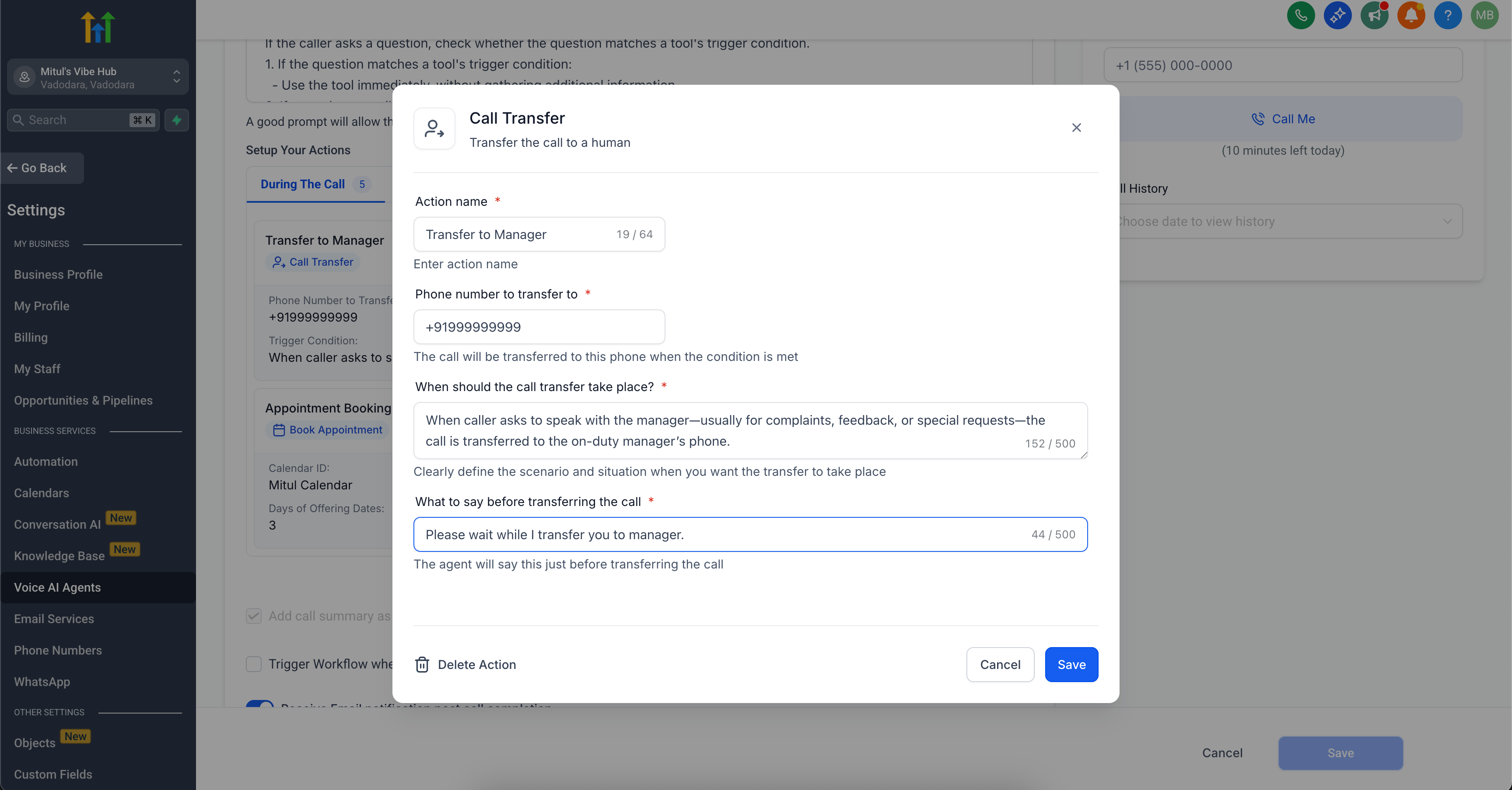 Setup Actions 3