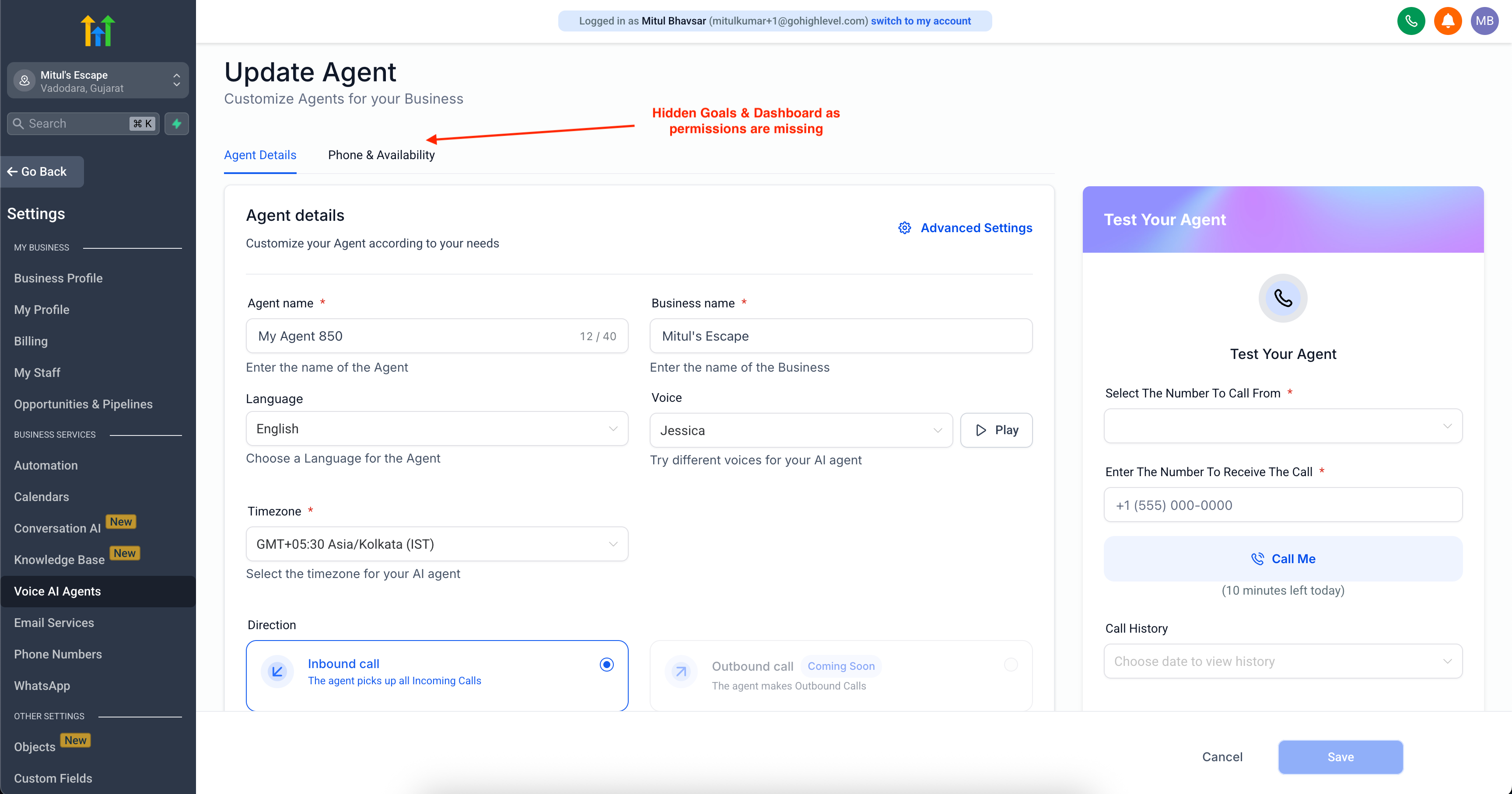5 No Agent Goals Permission