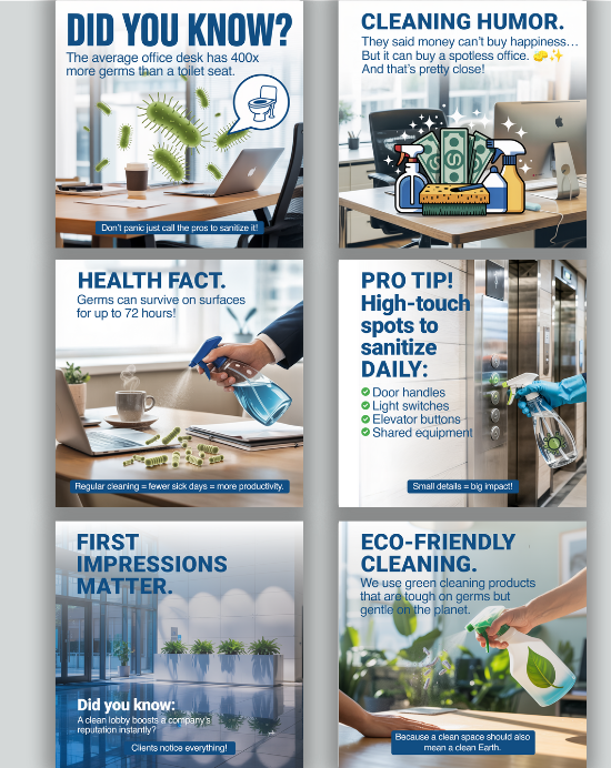 Commercial Cleaning & Sanitation - Social