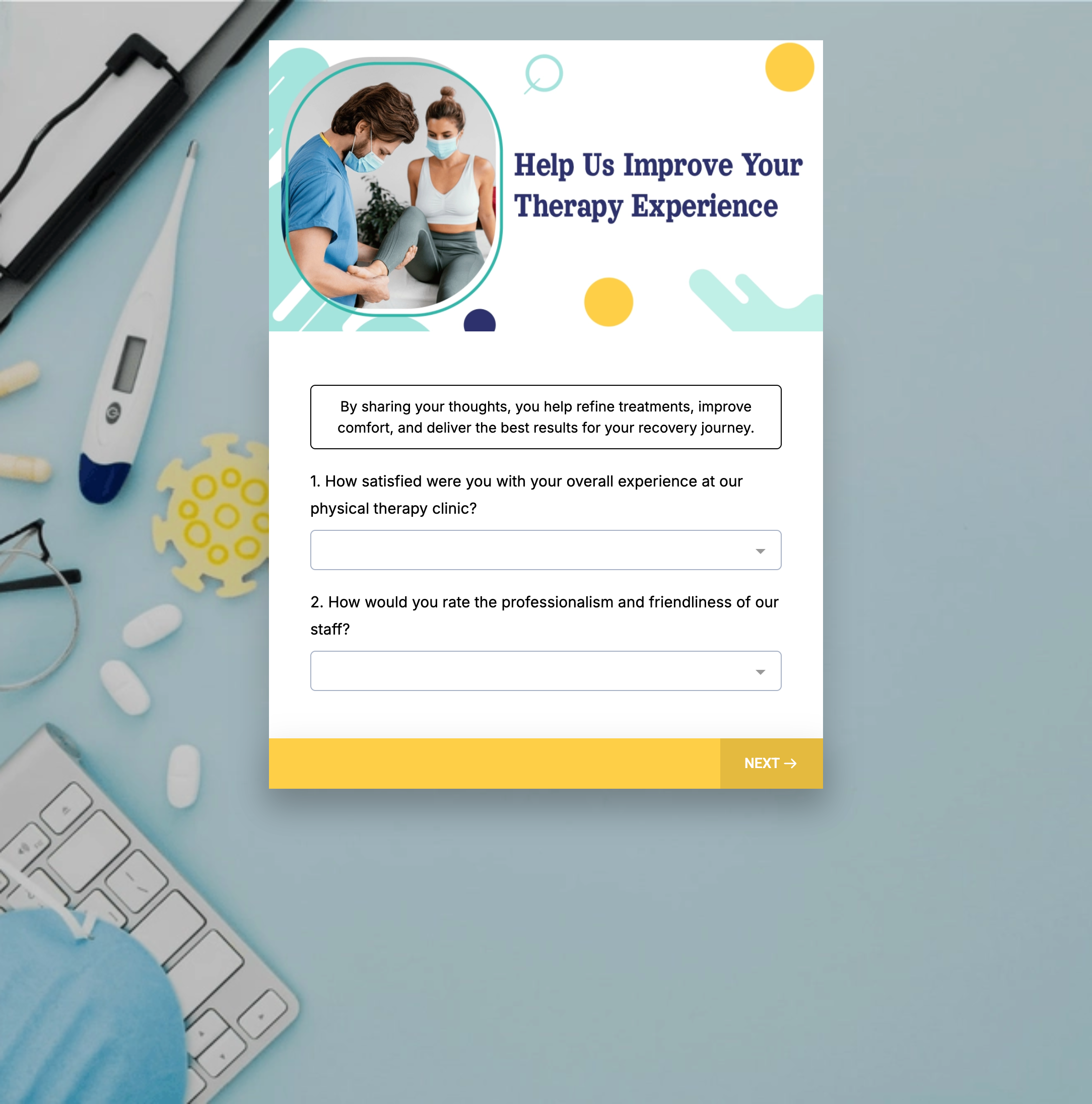 Physical Therapy Customer Satisfaction - Survey