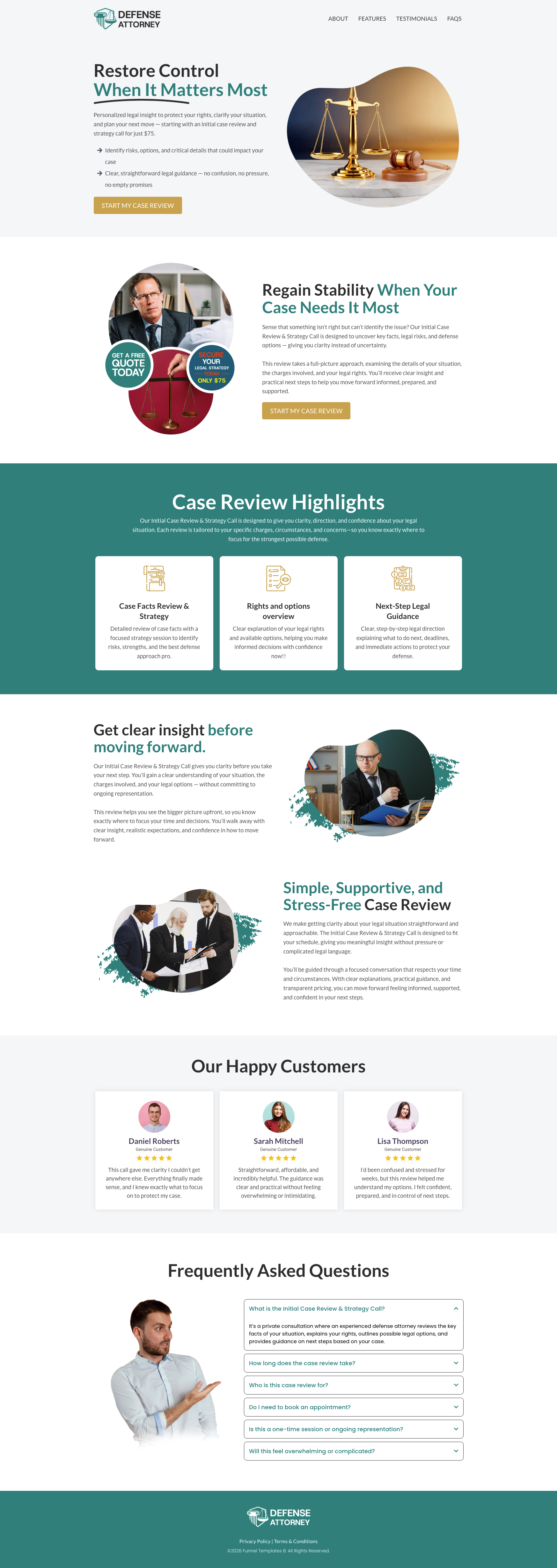 Defense Attorney - Funnel