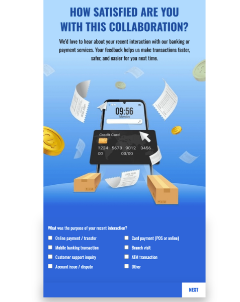 Banking & Payment Feedback - Survey