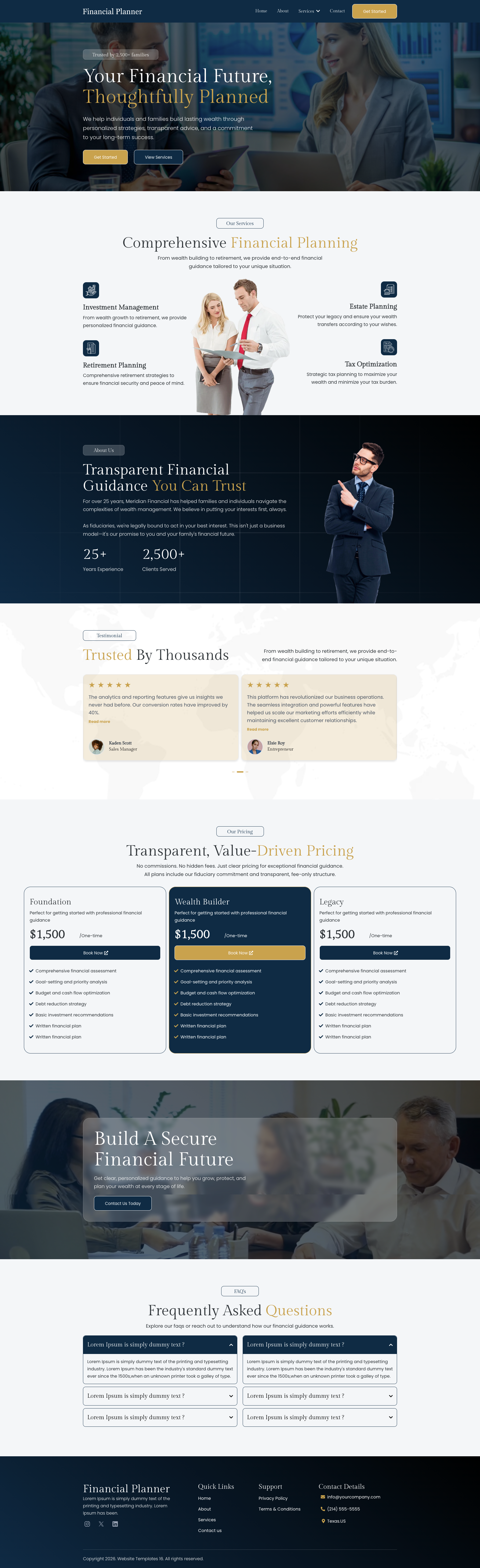 Investment Advisor - Website