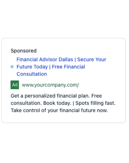 Financial Consultant - Google Ad