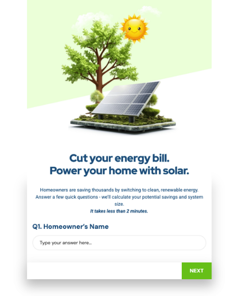 Solar Quote Request - Survey