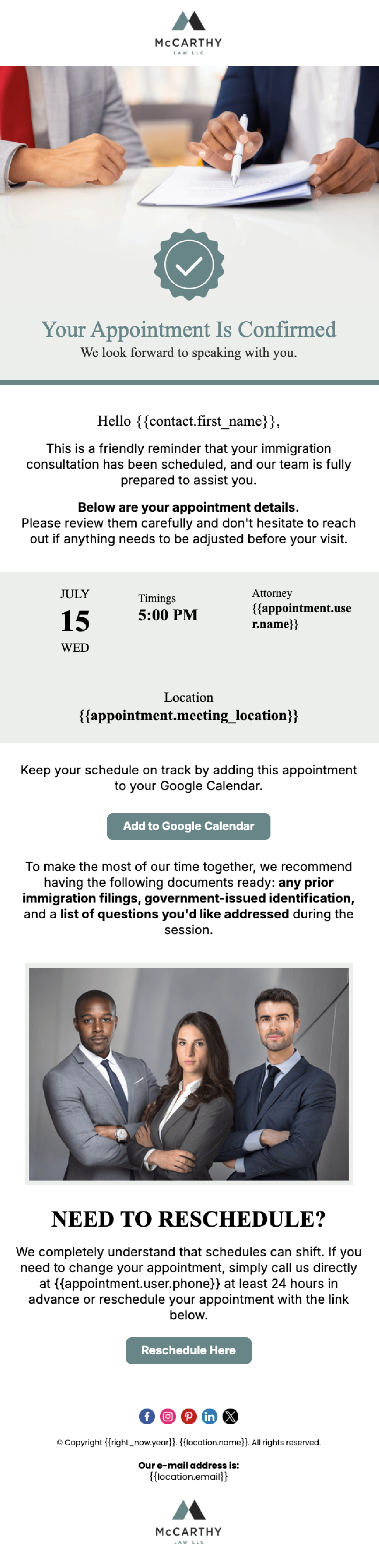 Immigration Attorney - Email