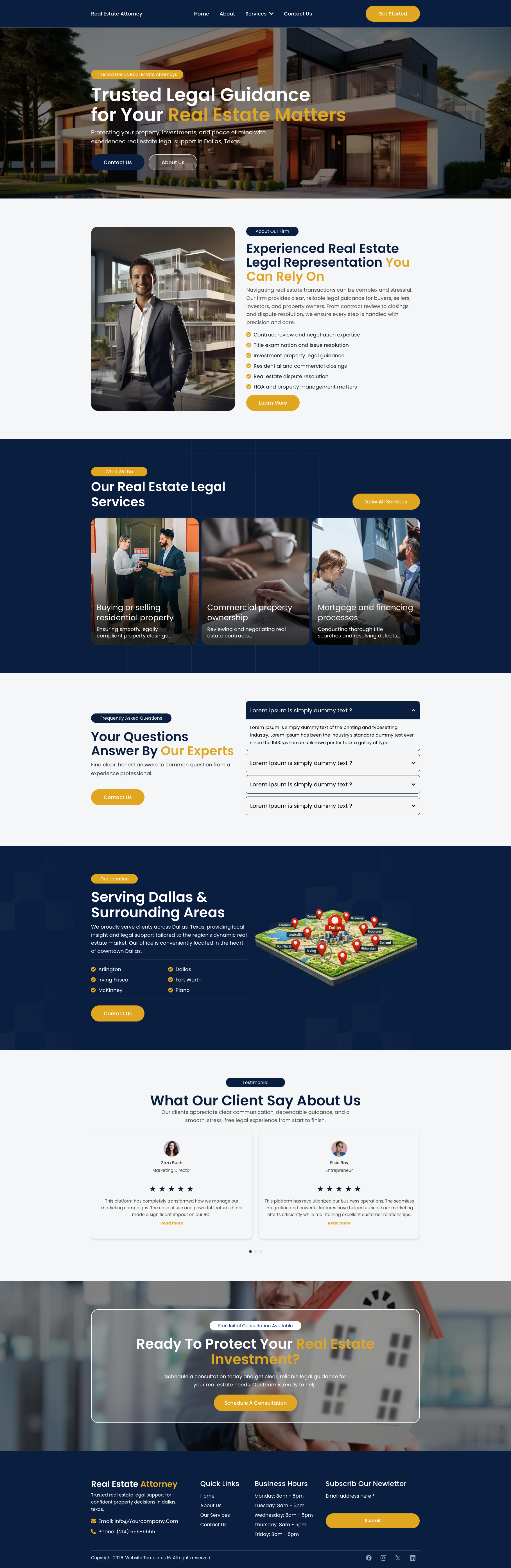 Real Estate Attorney - Website