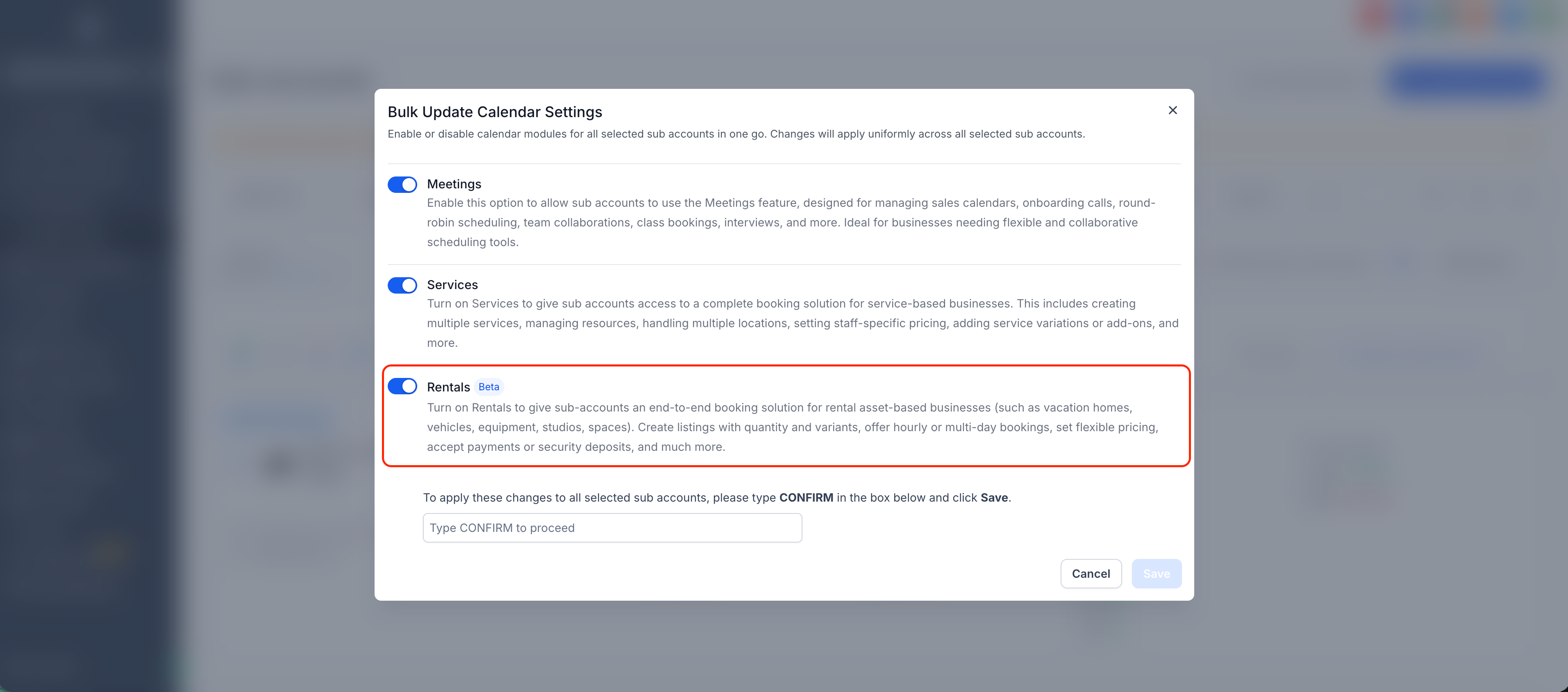 Enable Rentals - Multiple Accounts -2