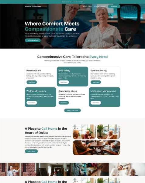 Assisted Living Facility - Website