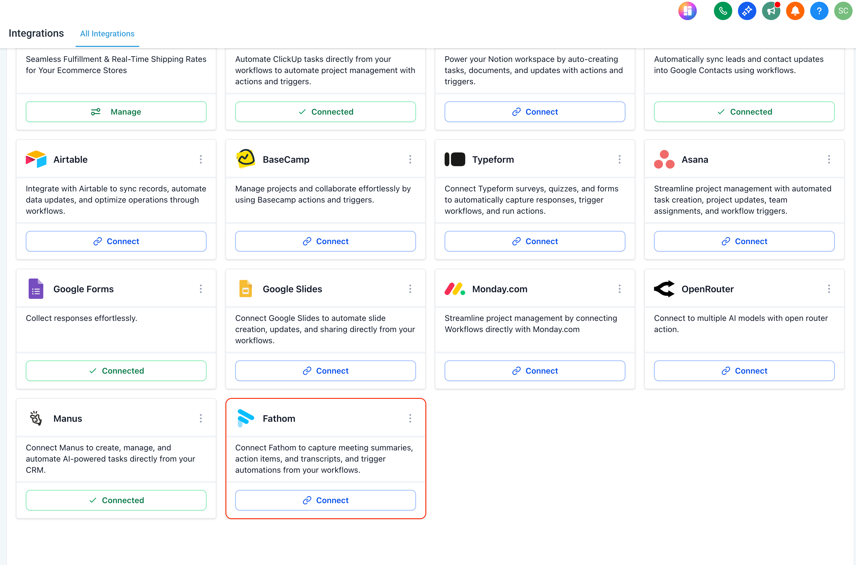 integrations