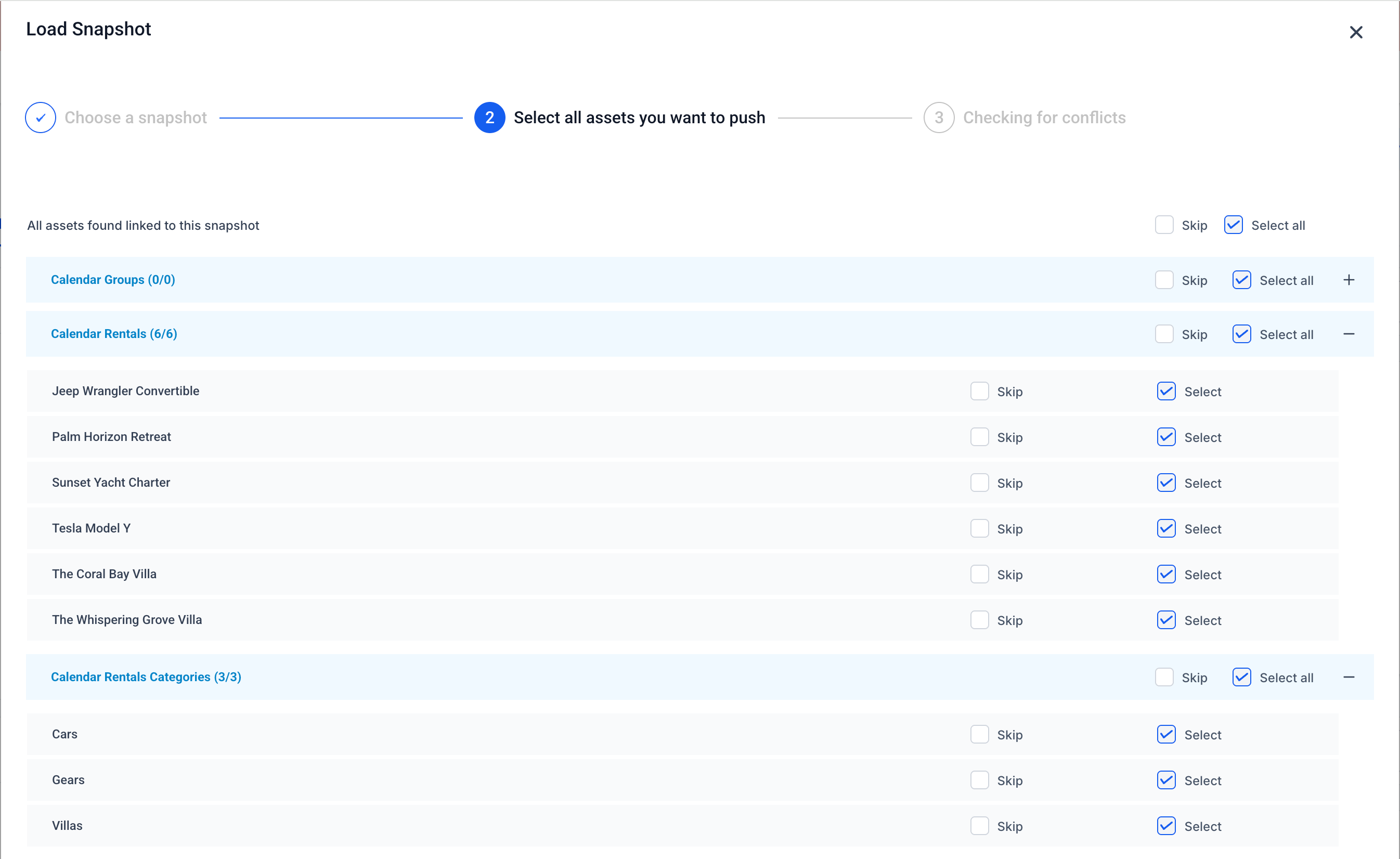 Load Snapshot