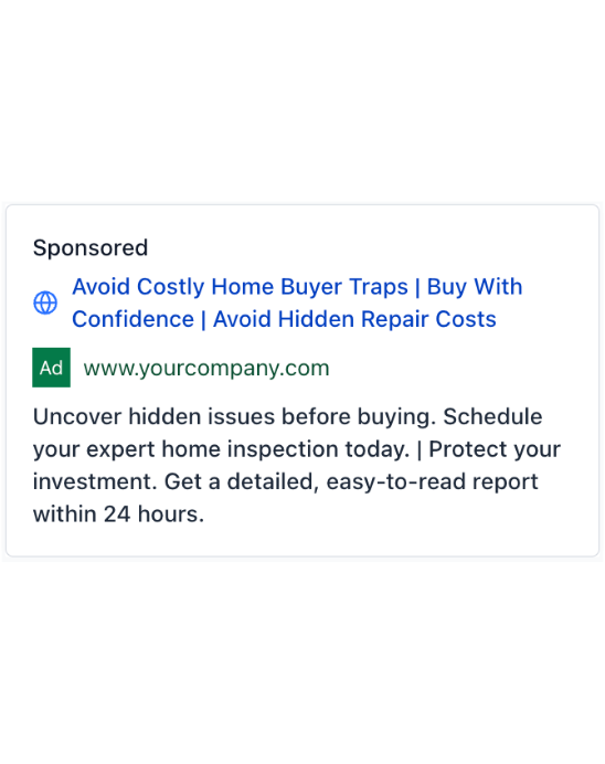 Home Inspector - Google Ad
